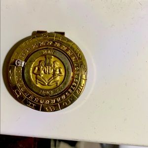 Vintage Pierre Cardin zodiac Gemini money clip